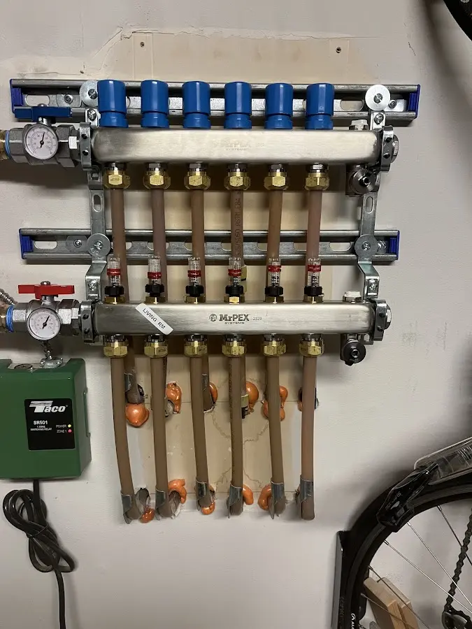 Plumber performing Leak Detection at a residential property in Weisenberg